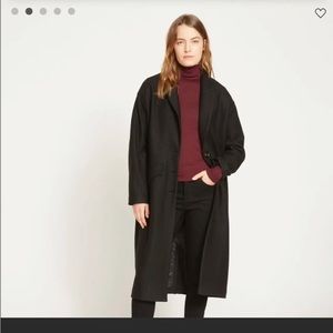 Long Black Wool Coat - Universal Standard